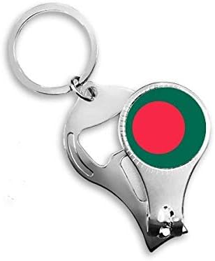 Bangladeş Ulusal bayrak Asya ülke tırnak makası yüzük Anahtarlık şişe açacağı Clipper