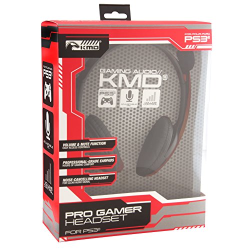 KMD PS3 / PS4 Canlı Pro Gamer Mikrofonlu Kulaklık-Siyah-BÜYÜK (KMD)