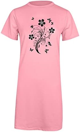 LKPJJFRG kadın yazlık t-Shirt Elbise 2023 Dantelli Sonbahar Fırfır Kollu Düz Renk Katmanlı t-Shirt Elbiseler Kadınlar