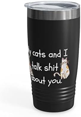 Kedi Severler Hediyeler Kahve Kupa Kedilerim Ve Ben Senin Hakkında Konuşmak Doğum Günü noel hediyesi Fikri Erkekler