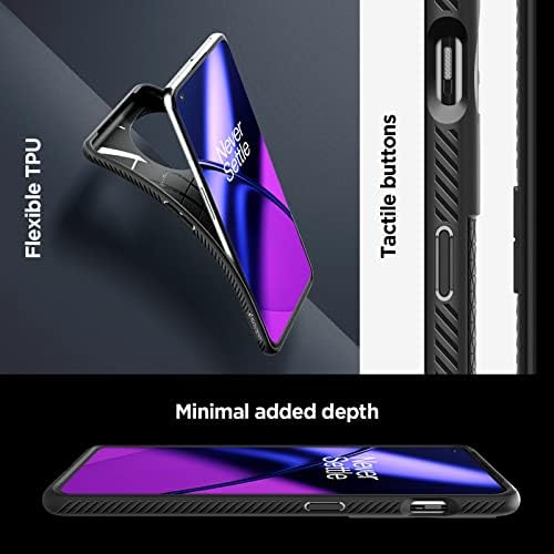 OnePlus 11 Kılıfı için Tasarlanmış Spigen Sıvı Hava Zırhı (2023) - Mat Siyah