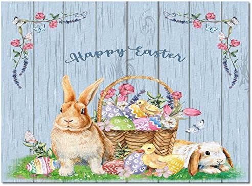 Mutlu Paskalya Bahar Bunny Civciv Sepeti Yumurta Alan Kilim Yumuşak Halı Bedrrom için Oturma Odası Şube Ahşap Tahıl