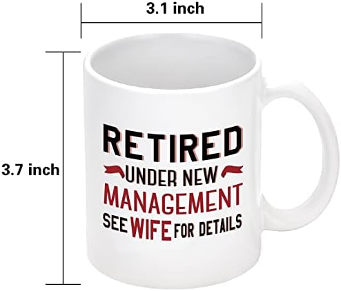 Cabtnca Erkekler için Emeklilik Hediyeleri, Yeni Yönetim Altında Ayrıntılar için Karısına Bakın Kupa, Emekli Kahve