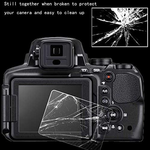 debous Ekran Koruyucu için Nikon D3500 D3400 D3300 D3200 Canon SX500 SX510 SX530 kenardan kenara Temperli Cam Sert