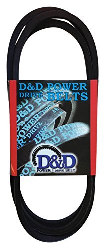 D & D PowerDrive 3L250 V Kayış IB-3L-3 / 8X25 inç OC, 1 Bant, Kauçuk