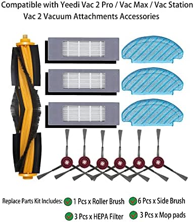 Yedek Parçalar Yeedı Vac / Vac Max / Vac İstasyonu / Vac 2 Pro Robot Vakum Ekleri Değiştirin Fırça Filtresi paspas