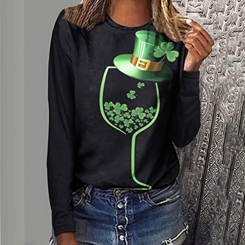 T Shirt Kız Sonbahar Yaz Uzun Kollu 2023 Giyim Moda Pamuk Ekip Boyun Grafik Salonu Üst Gömlek Bayan UZ