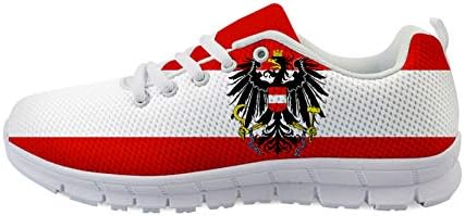 Avusturya Bayrağı Ulusal Amblemi erkek Koşu Hafif nefes alan günlük spor ayakkabılar Moda Ayakkabı yürüyüş ayakkabısı