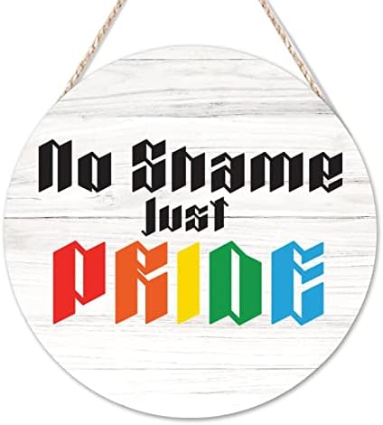 Arupkeer hoş geldin yazısı LGBT Gurur Yuvarlak Ahşap Işaretleri Hiçbir Sname Sadece Gurur Işareti Lezbiyen ve Eşcinsel