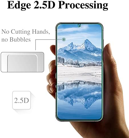 Pokolan [3-Pack] Ekran Koruyucu için Samsung Galaxy S23 5G 6.1 inç Temperli Cam, Destek Parmak İzi Okuyucu, 9H Sertlik,