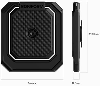 Rokform-Dikey ve Yatay Mod için Ayarlanabilen iPad Kickstand Grip, Düz Katlanır, Tutamak olarak İkiye Katlanır, Sağlam